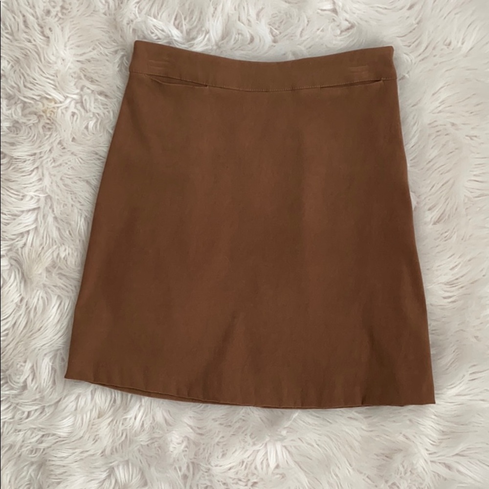 Maurices Brown Suede Mini Skirt